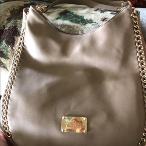 Bebe tan leather purse